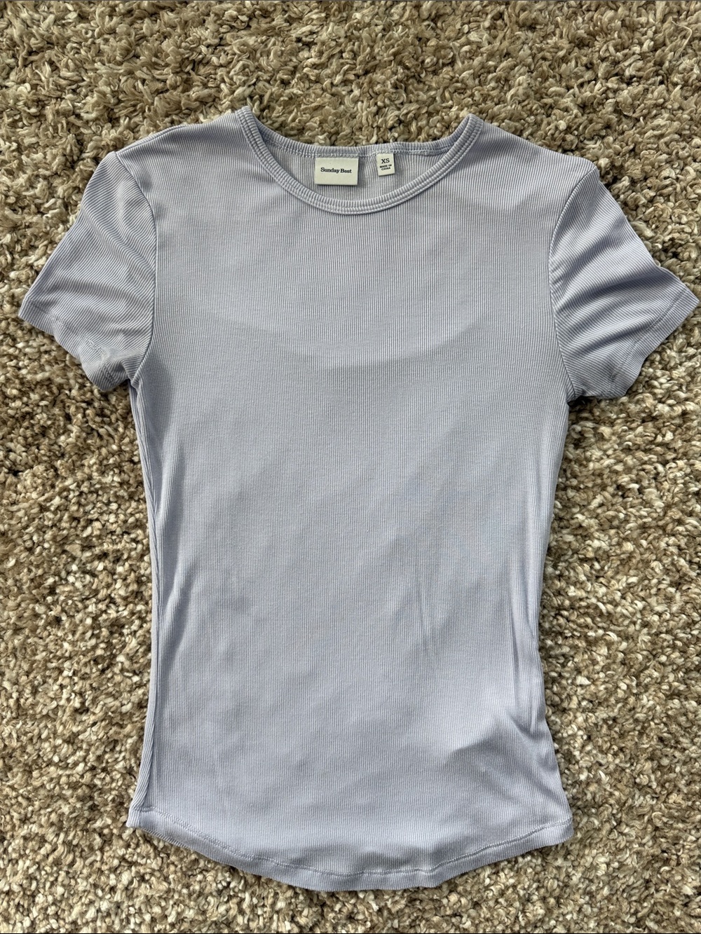 Sunday Best Lavender Crewneck Short Sleeve Tee